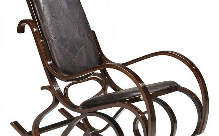 Кресло качалка Тетчаир РC-8001 Орех Экокожа / Tetchair RC-8001_4