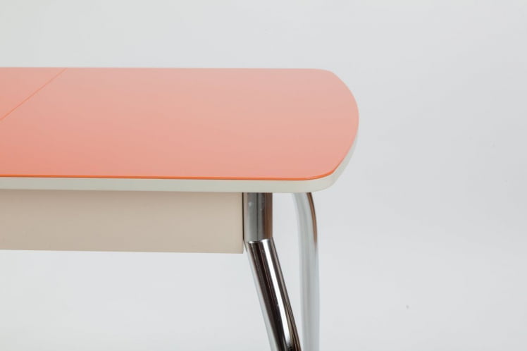 Столешница Чикаго СТ (6191) крем,стекло оранжевое_2