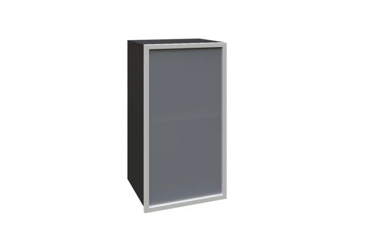 Шкаф кухонный 400 со стеклом (правый) Шервуд ЛД 281.322.000.023 Черный_0