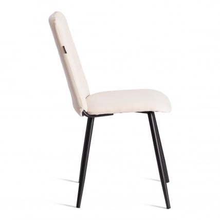 Стул обеденный Asti TREND, велюр, молочный/черный, 4, 47х54х86 см_1