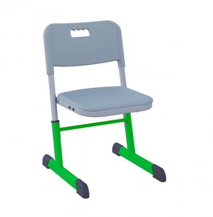 Стул ученический НОМАД регулируемый по высоте (рост 3-7) Зеленый/Серый / NOMAD_0