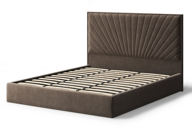 Кровать Леона, 2000кс1600 мм, коричневый / 2000x1600_1