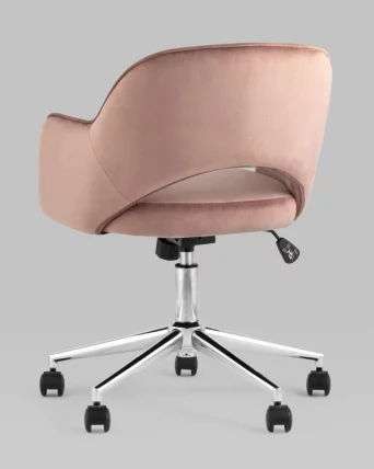 Компьютерное кресло Кларк велюр Розовый_5