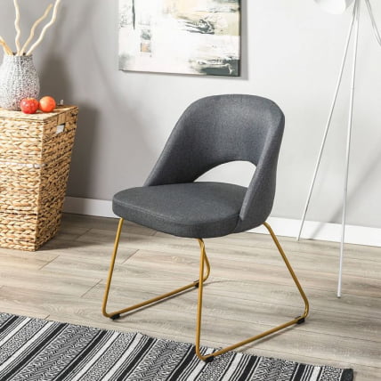 Кресло Ларс темно-серый/Линк золото / Lars_10