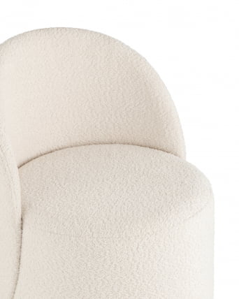 Пуф Loreen вращающийся букле Белый_3