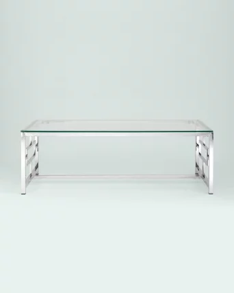 Журнальный стол БРУКЛИН 120x60 Серебро_2