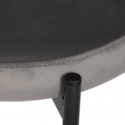 Стул REVO (mod. 7033) ткань/металл, 47х54х82 см, высота до сиденья 47 см, серый barkhat 26/черный_6