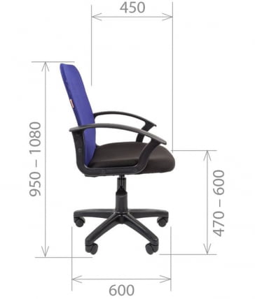 Кресло для оператора CХАИРМАН 615 ТВ-66 Оранжевое / CHAIRMAN TW-66_4