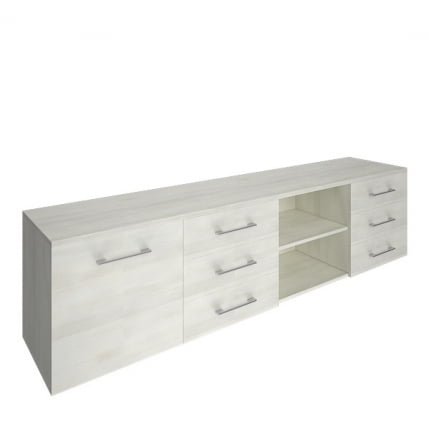 Тумба модульная четырехсекционная YALTA LT-TS 4.1R Снежная Платина_0