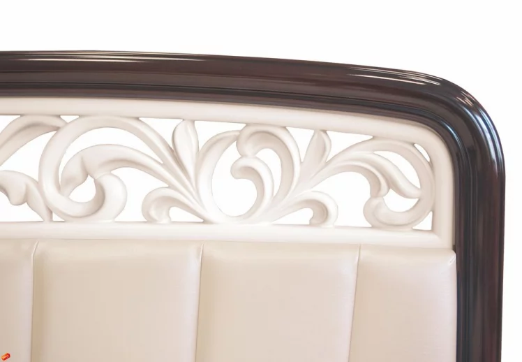 Кровать с подъемным механизмом 160*200 Катрин 92.21.1 Дуб венге Белый песок Санчо крем_4