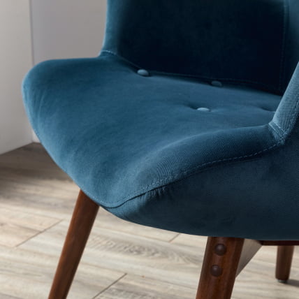 Кресло Хайбэк синий/т.орех_16