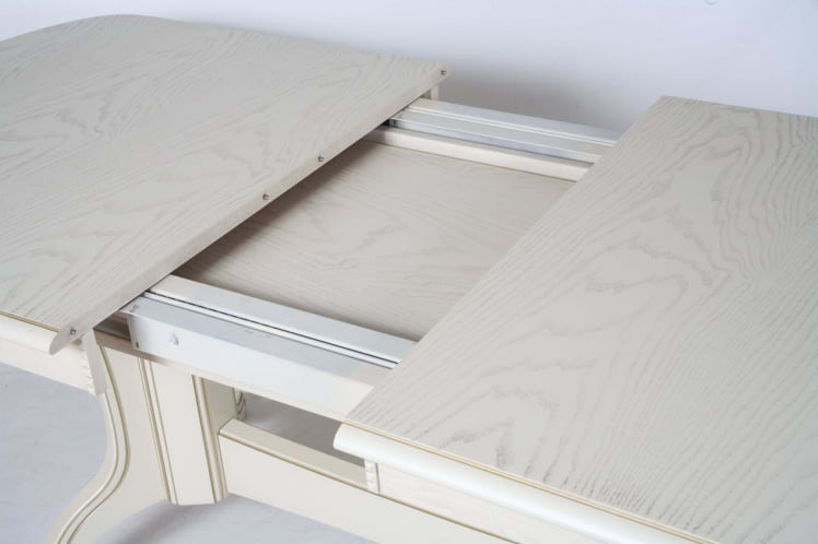 Стол обеденный раскладной Лира-3 (1,5м) тон 2М с золотой патиной_5