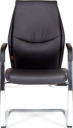Кресло для посетителя CHAIRMAN VISTA V кожа Черный_1