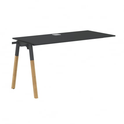 Рабочая станция Forta FIST 1367 Черный графит Дуб Гамильтон_0