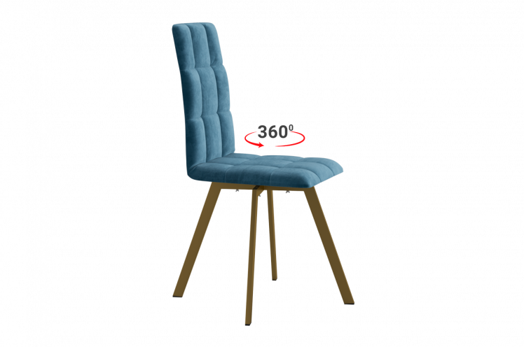 Стул Турин 2 Т2П (индиго (велюр)/золото)_1