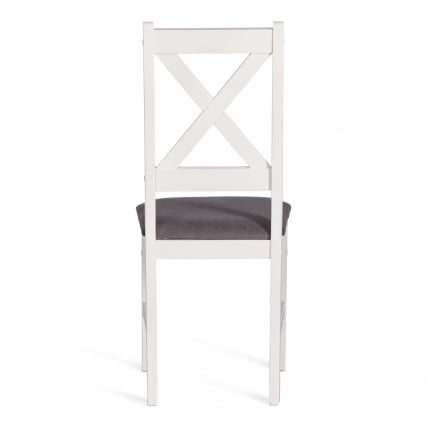 Стул CROSSMAN (комплект) NEW, Многослойный березовый шпон, 41х40х100 см, white/велюр темно-серый_3