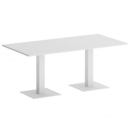 Стол прямоугольный HOME OFFICE VR.SP-5-180.2 Белый Бриллиант/Белый металл_0