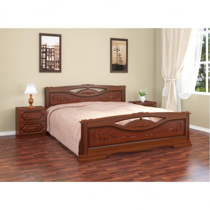 Кровать из массива Елена-2 200х160 Орех_1