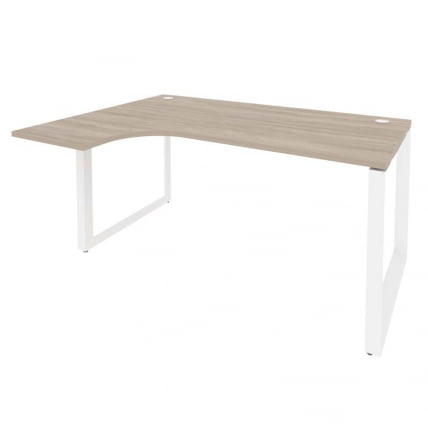 Стол эргономичный левый на О-образном м/к ONIX O.MO-SA-4L Дуб Аттик/Белый_0