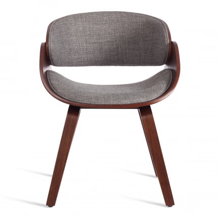 Стул LANDO (mod.8036) дерево / ткань, 59х53х75 см, орех/серый, Aimcasa 28_4