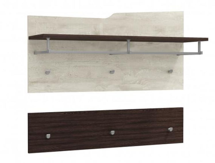 Вешалка Лючия 33.24 Бетон пайн белый Венге_0