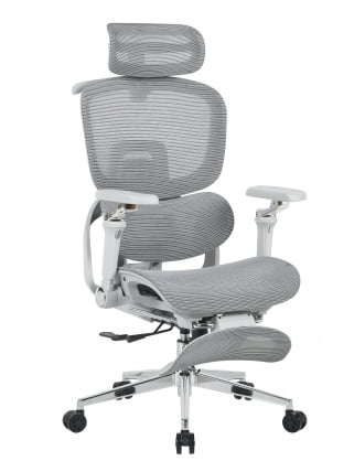 Кресло офисное ТопЧаирс Продигй с оттоманкой серый / TopChairs Prodigy_0