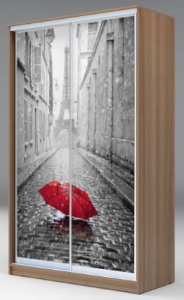 Шкаф-купе Хит-24-14-77 Париж Ясень шимо темный_0