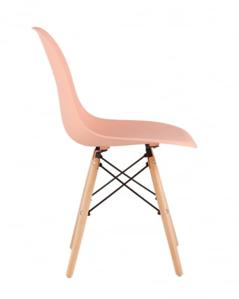 Стул Еамес Стиле ДСВ персиковый (разборный каркас) / Eames Style DSW_4