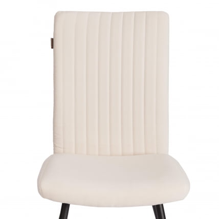 Стул обеденный Monte Carlo TREND, велюр, молочный/черный, 4, 49х51х93 см_6