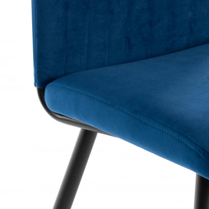 Стул обеденный Monte Carlo TREND, велюр, Blue (синий), 49х51х93 см_6