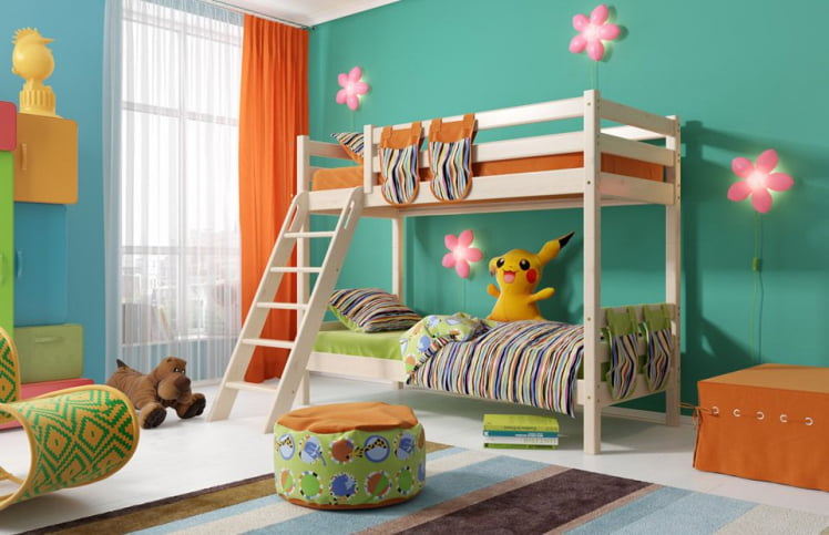 Двухъярусная кровать Соня Вариант 10 с наклонной лестницей_0