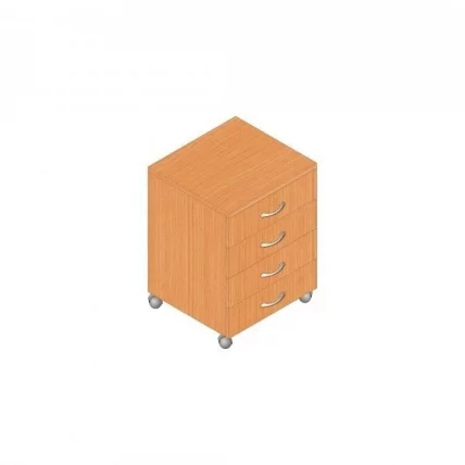 Тумба подкатная Р.Т-4 дуб молочный_0