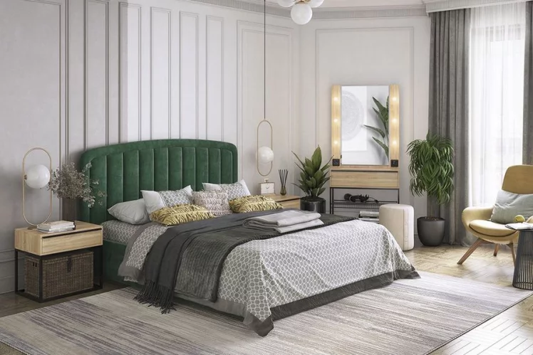 Кровать 1.6 Сиена-2 KM1.6-14.2079 Персик_4