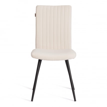 Стул обеденный Monte Carlo TREND, велюр, молочный/черный, 4, 49х51х93 см_4