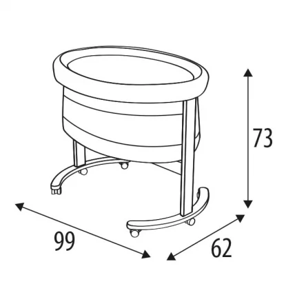 Колыбель Micuna SMART МО-1456 FRESH Stars цвет aluminium_2
