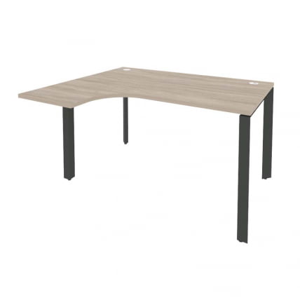 Стол эргономичный левый на П-образном м/к ONIX O.MP-SA-3L Дуб Аттик/Антрацит_0