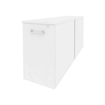 Тумба двойная низкая выдвижная приставная / опорная ONIX O.VTPO-2.8 Белый Бриллиант_0