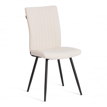 Стул обеденный Monte Carlo TREND, велюр, молочный/черный, 4, 49х51х93 см_0