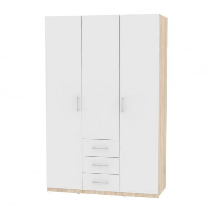 Шкаф распашный Р-198х135х45-3(ДСС-Белый) / R-198х135х45-3(ДСС-Белый)_0