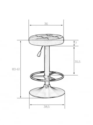 Табурет барный DOBRIN BRUNO GOLD (бежевый велюр (MJ9-10))_3