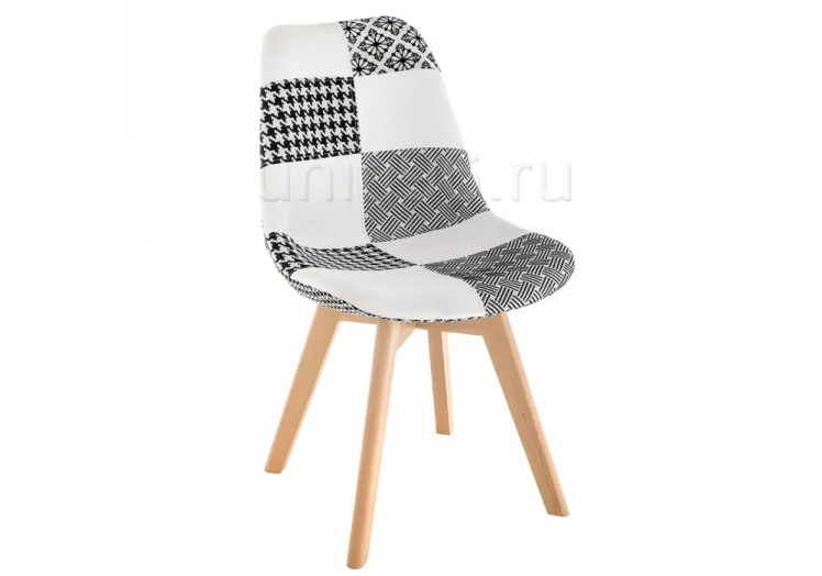 Стул деревянный Милле Черно-белое / Mille_0