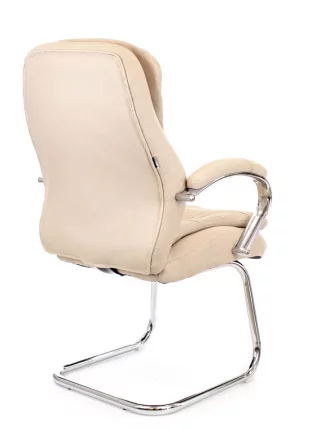 Кресло для посетителей Everprof Valencia CF Экокожа Бежевый_3