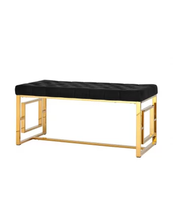 Банкетка БРУКЛИН велюр Черный_0