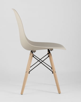 Стул Еамес Стиле ДСВ бежевый (разборный каркас) / Eames Style DSW_5