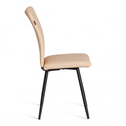 Стул обеденный Monte Carlo TREND, экокожа, бежевая, 49х51х93 см_1