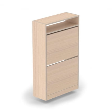 Тумба для обуви 2-х уровневая Дуб молочный_0