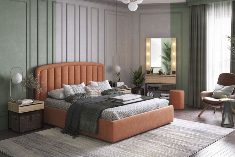 Кровать 1.6 Сиена-2 KM1.6-14.1777 Карамель_5