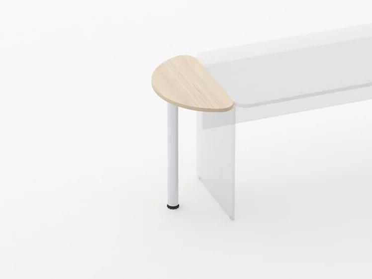 Приставка-полукруг Glassy 2.14 Орех_1