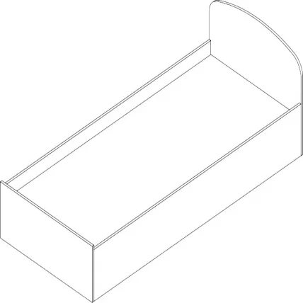 Кровать Проспект Гм.КР-8 вишня_0