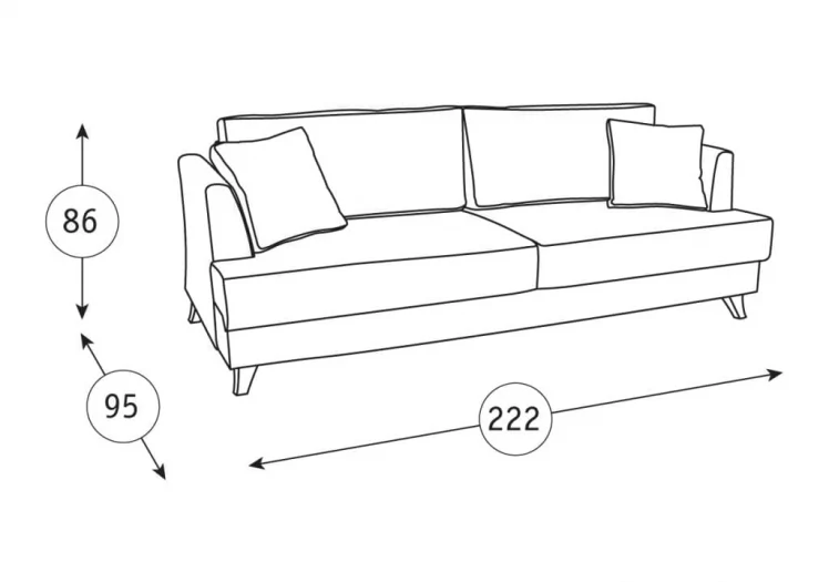 Диван-кровать Дамаск ТД 212. Лаундж 13 Серый/ Фибра 2385/2 Вьюнки_2
